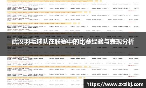 武汉羽毛球队在联赛中的比赛经验与表现分析